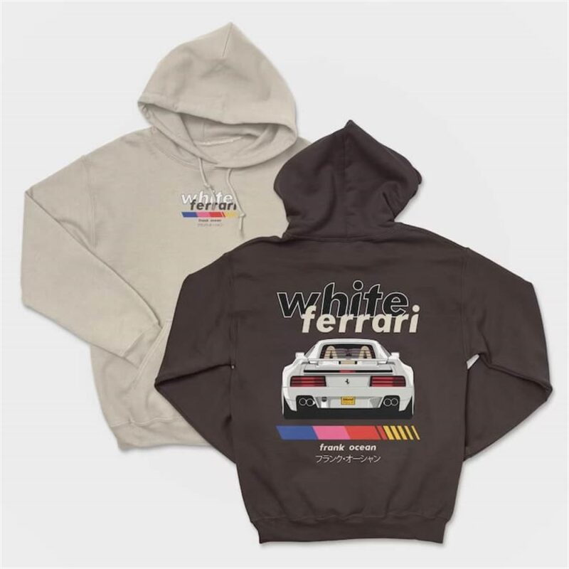 Frank Ocean White Ferrari Hoodie