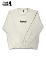 Blond Text Embroidered Sweatshirt