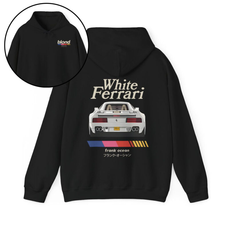 White Ferrari Limited Hoodie Final